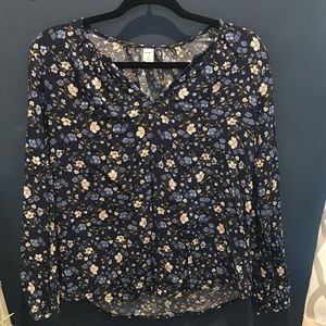 Old navy floral blouse